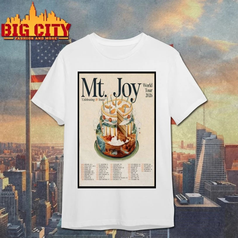 MT. Joy World Tour 2026 Celebrating 10 Years Poster shirt