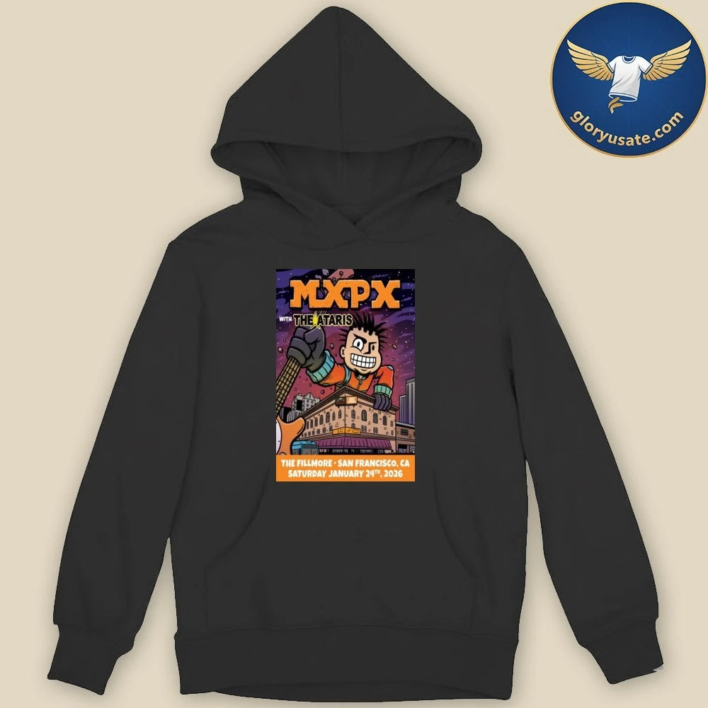 MXPX January 24 2026 San Francisco, CA Poster Shirt