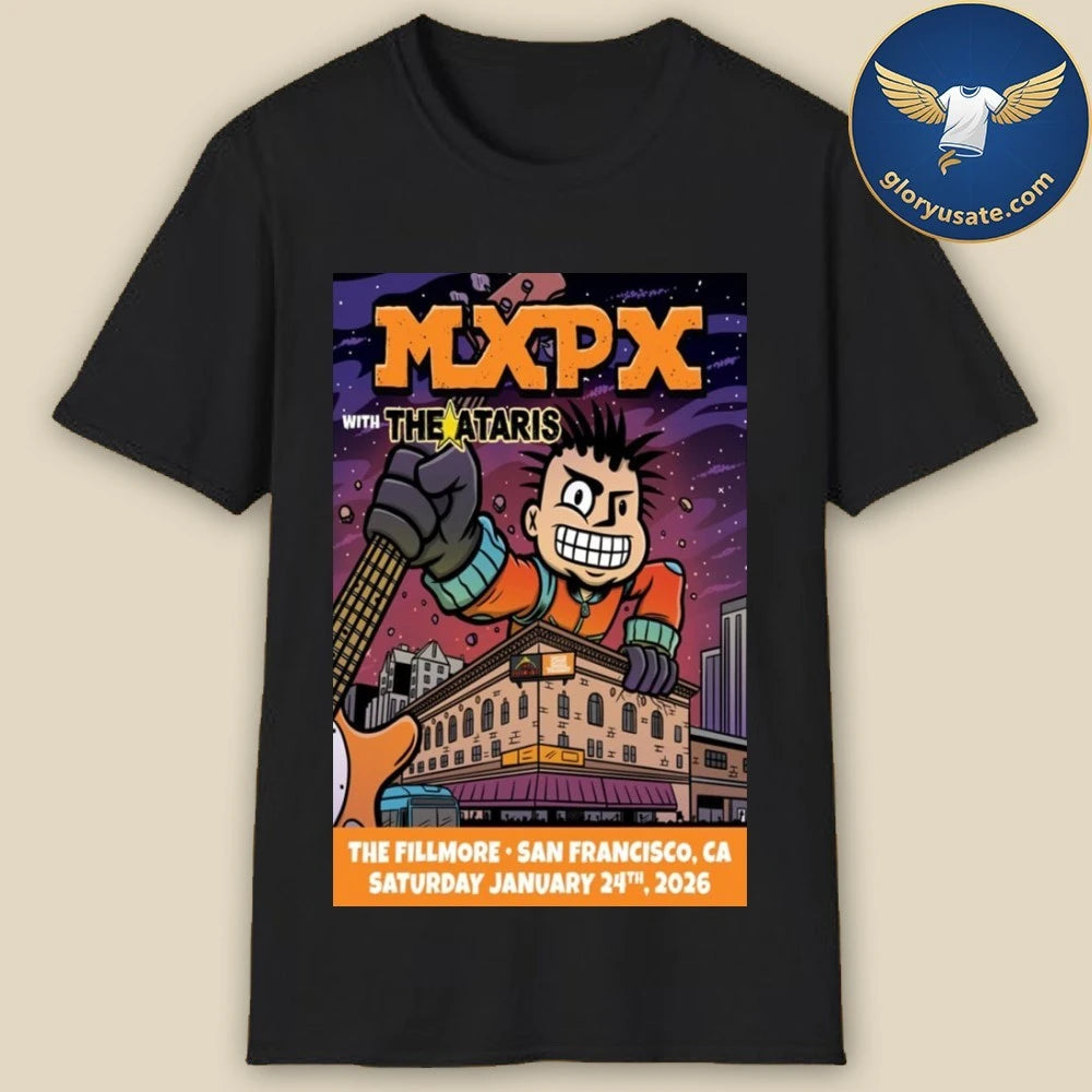 MXPX January 24 2026 San Francisco, CA Poster Shirt