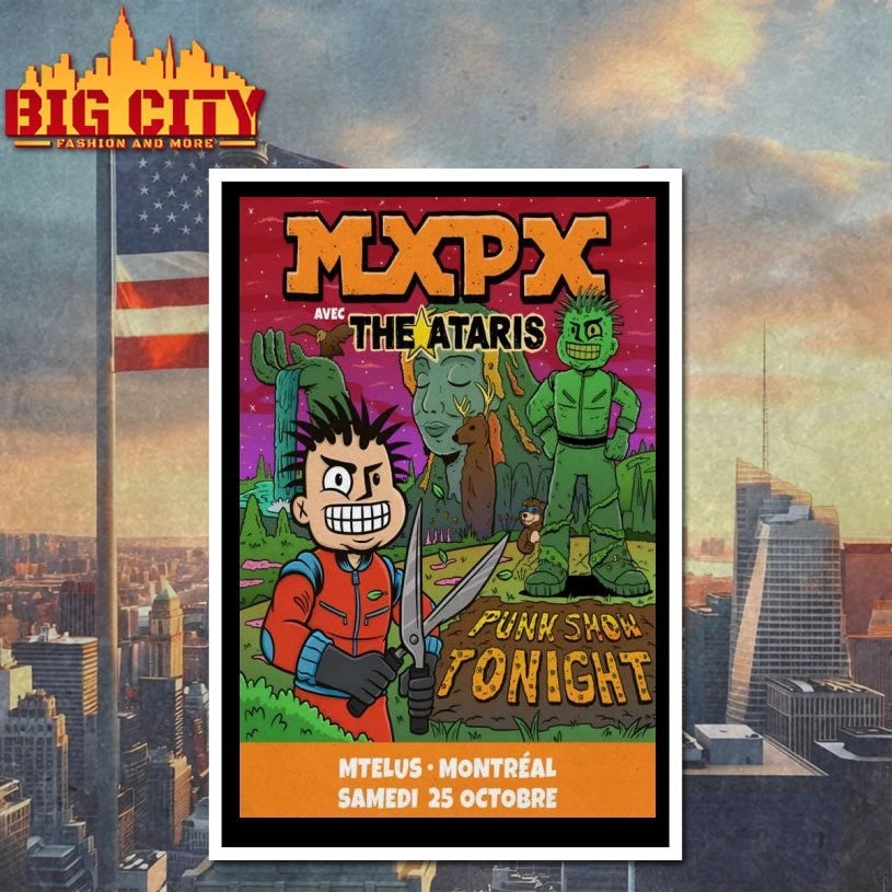 MXPX Montreal Canada Oct 25 2025 Poster Shirt