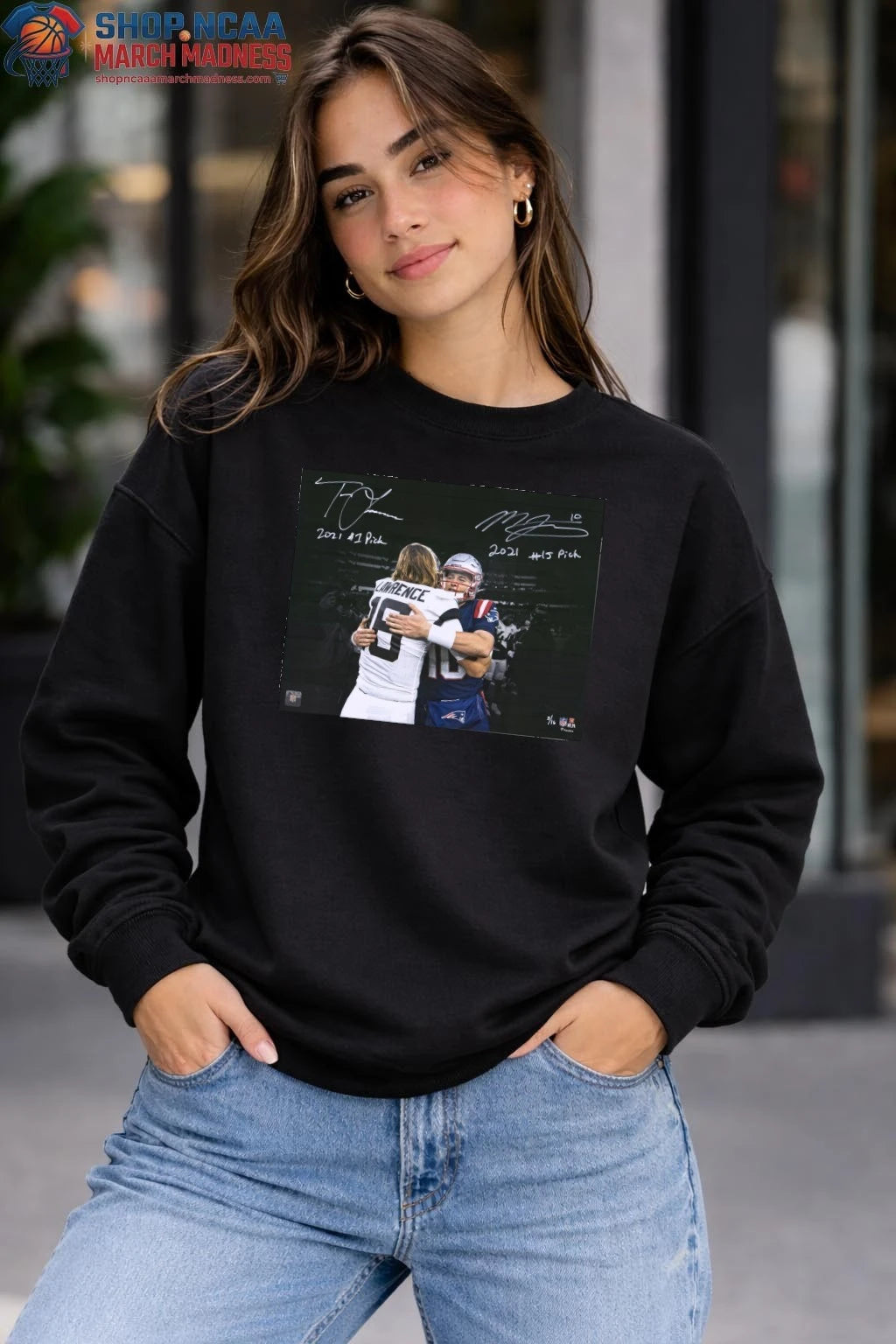 Mac Jones Trevor Lawrence Autographed Photo with Multiple Inscriptions Shirt