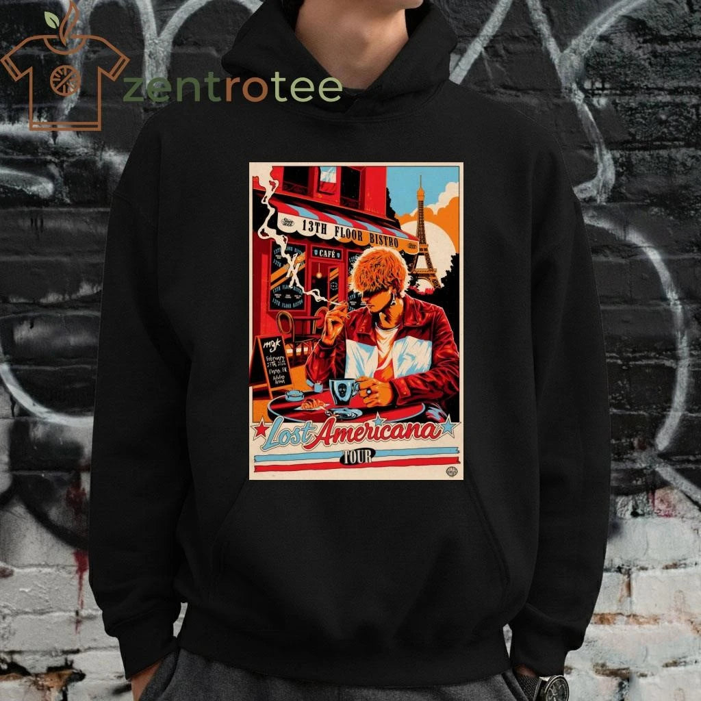 Machine Gun Kelly Paris Lost Americana Tour 2272026 tee