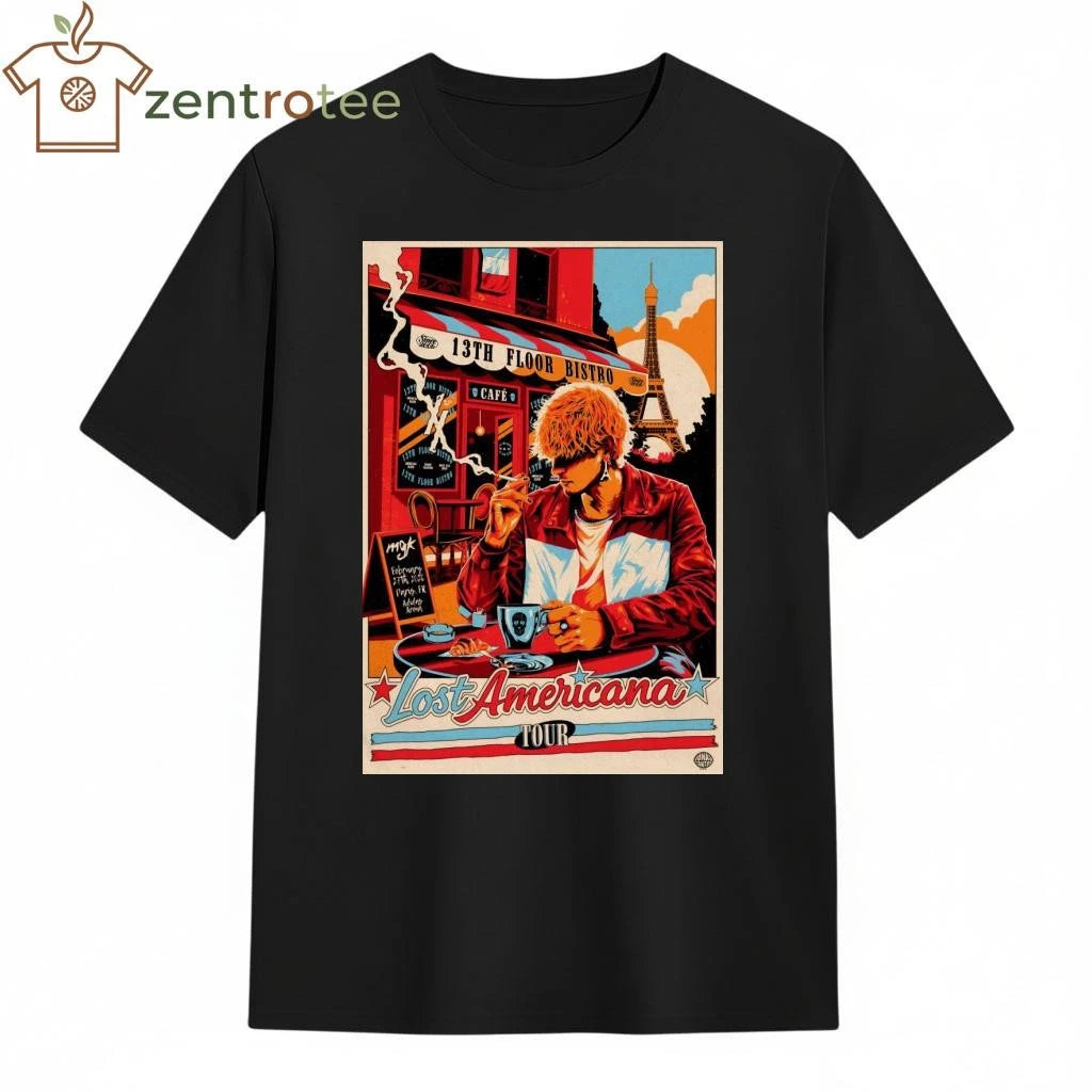 Machine Gun Kelly Paris Lost Americana Tour 2272026 tee