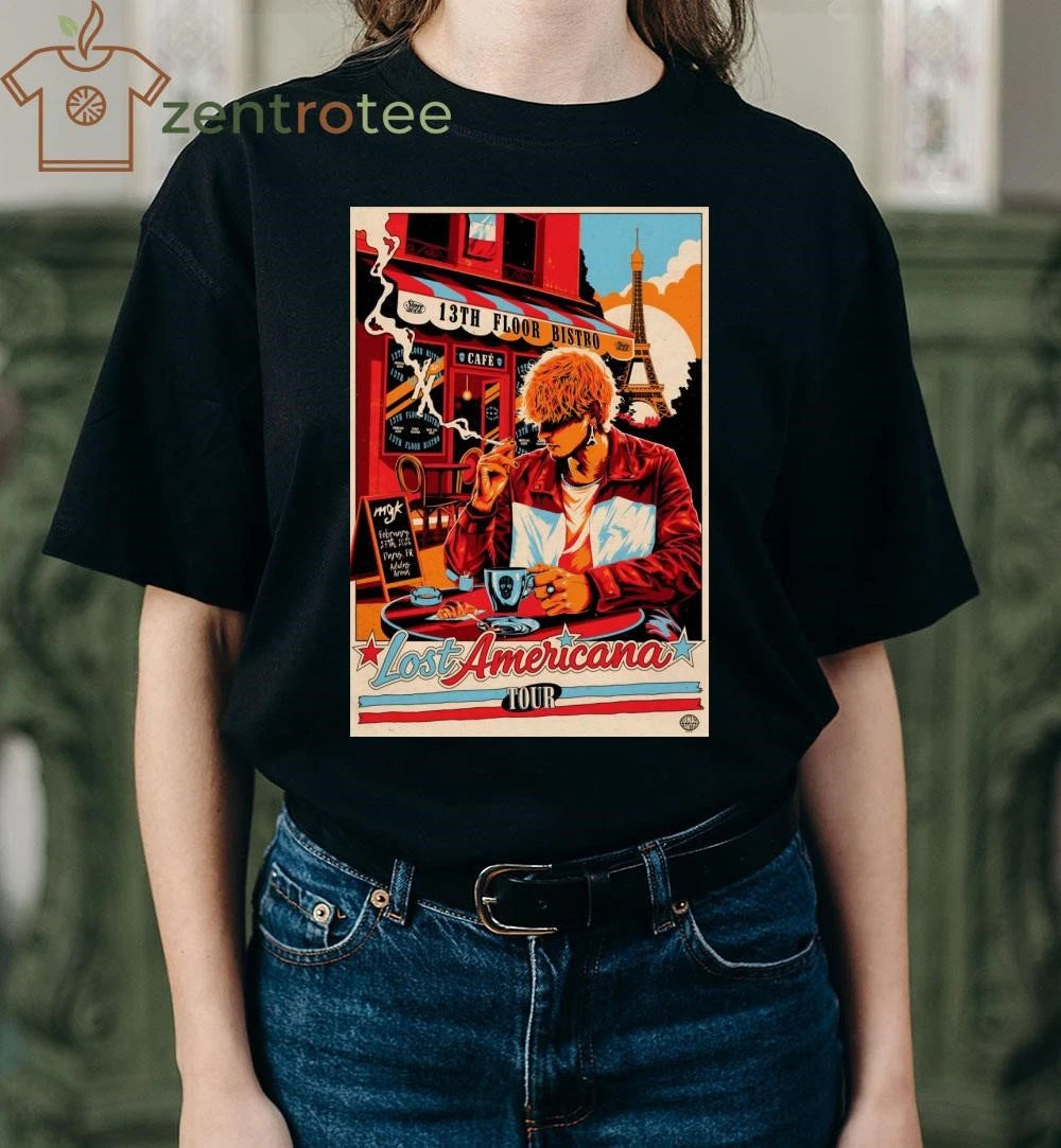 Machine Gun Kelly Paris Lost Americana Tour 2272026 tee