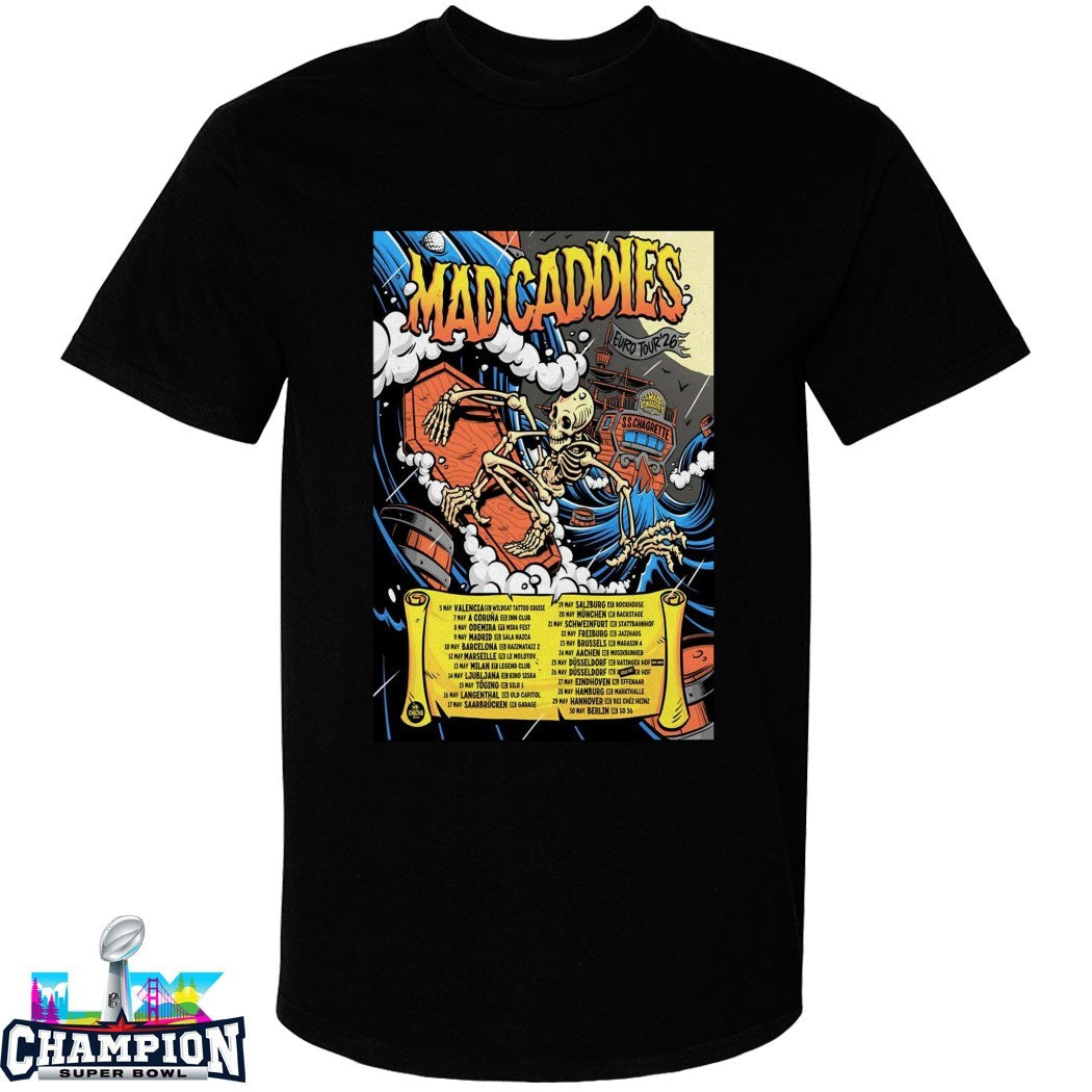 Mad Caddies Europe Tour 2026 Dates T-Shirts