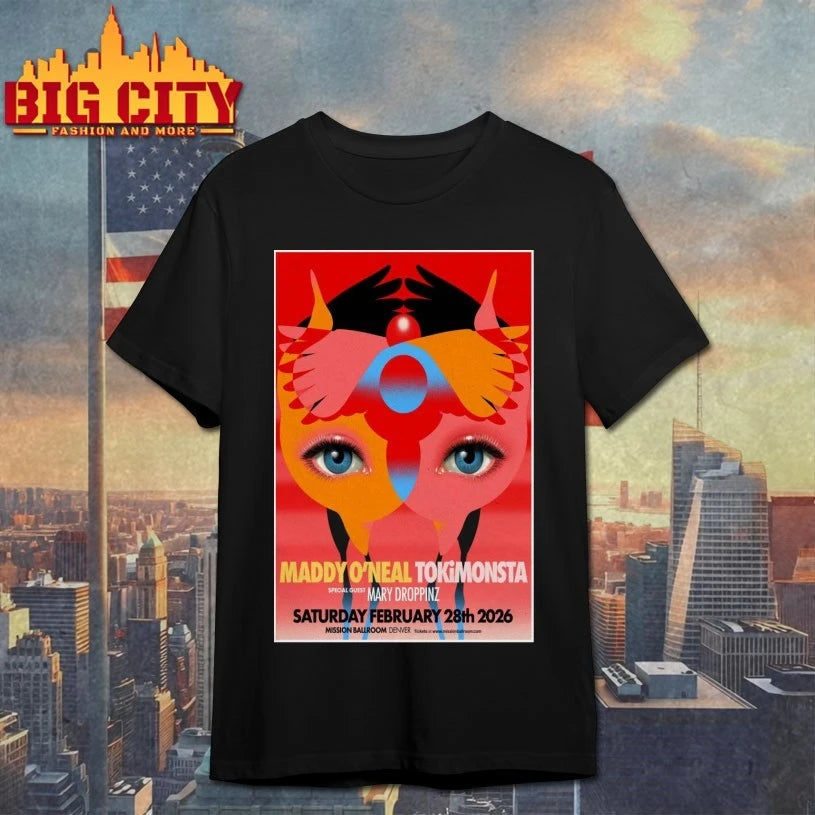 Maddy O’Neal &amp; Tokimonsta Fall Tour 2025 Denver, CO Poster shirt