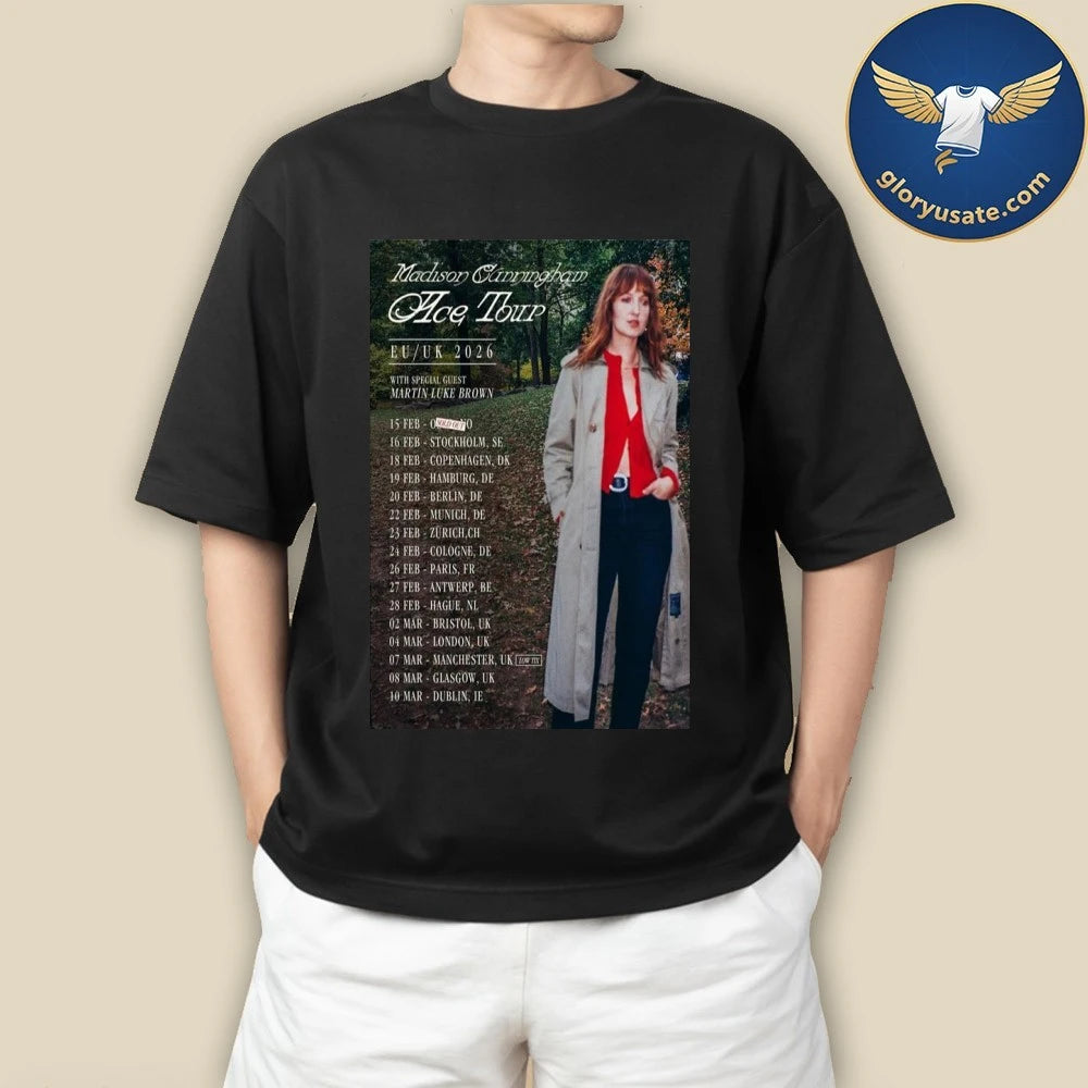 Madison Cunningham The Ace Tour EU UK 2026 Poster Dates Shirt
