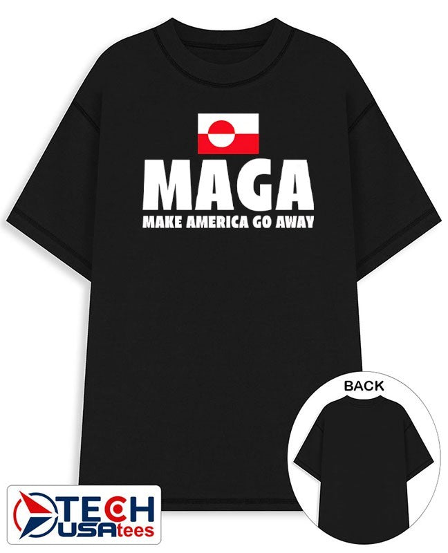 Maga make America go away Greenland flag shirt