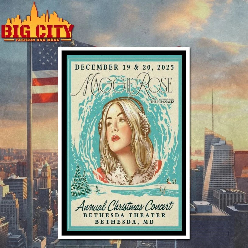 Maggie Rose Dec 19 &amp; 20, 2025 Bethesda Theater. Bethesda, MD Poster Shirts