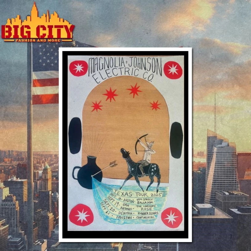 Magnolia + Johnson Texas Tour 2025 Poster Shirt