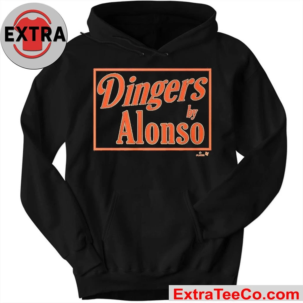 Major League Pete Alonso Baltimore Dingers Sign Official Tee Shirt