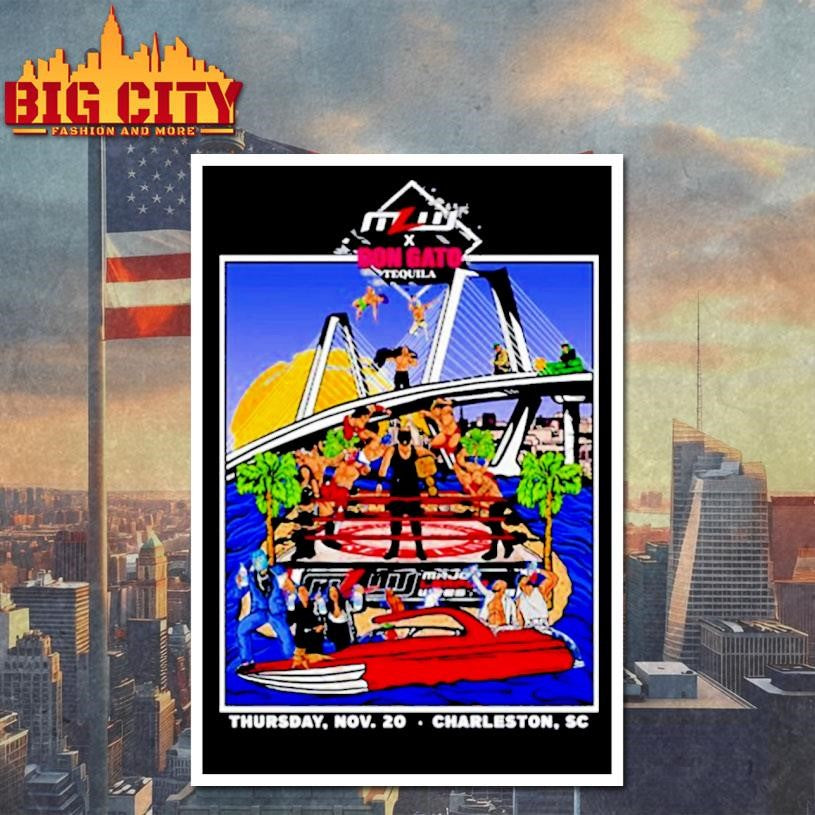 Major League Wrestling x Don Gato Tequila 2025 Charleston Shirt
