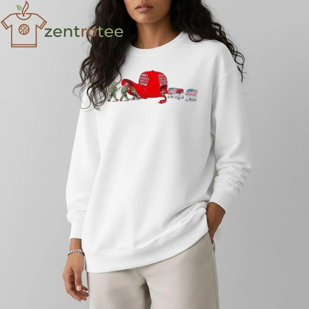 Make American Great Again Make Israel Great Again American soldier’s coffin tee