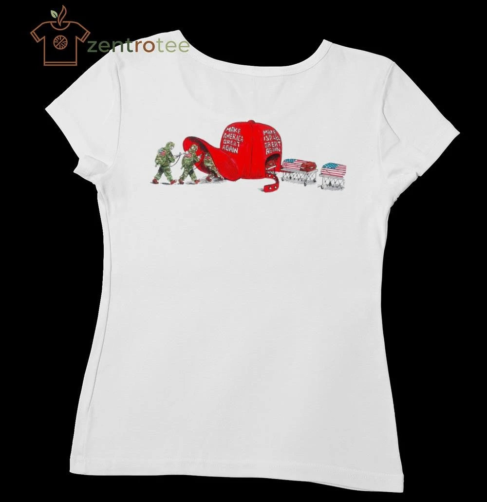 Make American Great Again Make Israel Great Again American soldier’s coffin tee