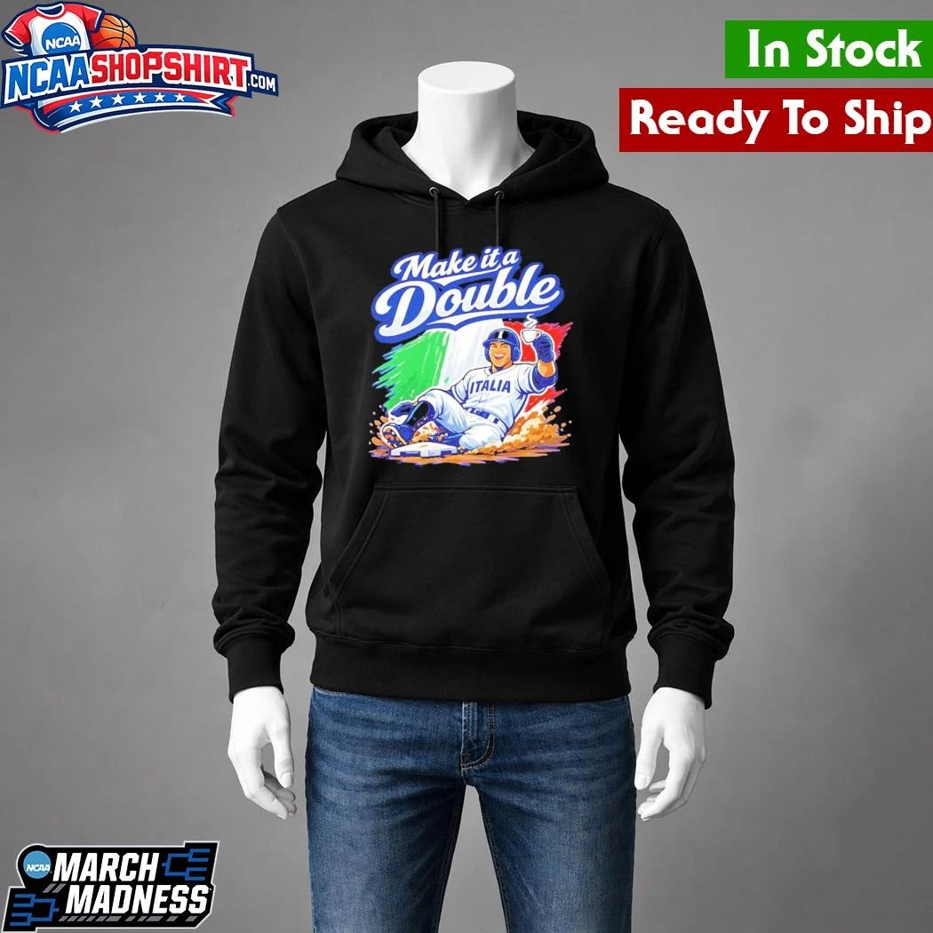Make It A Double Italia Baseball Shirt