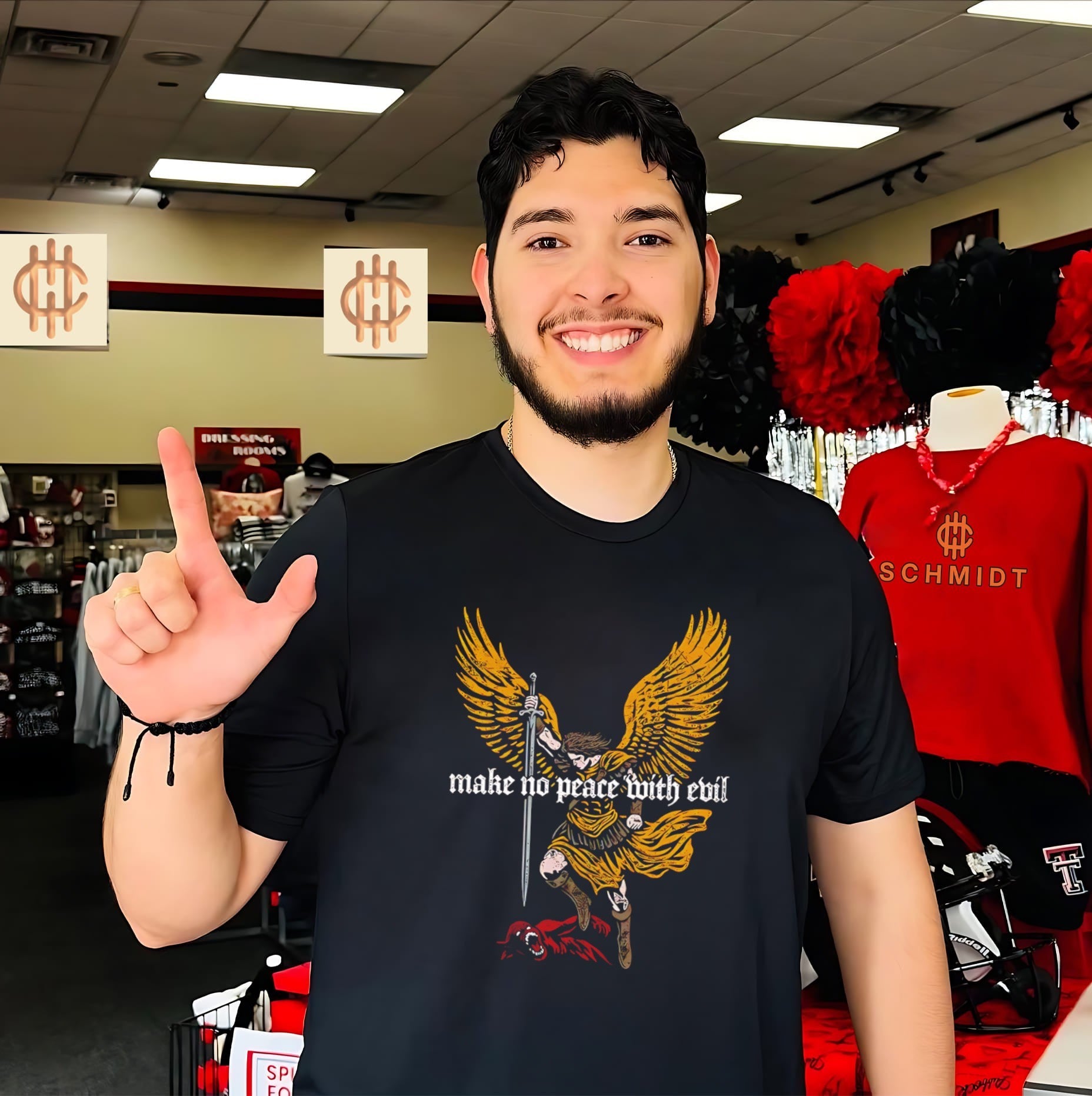 Make no peace with evil Archangel Michael shirt