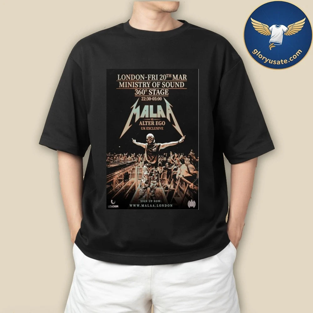 Malaa March 20 2026 in London Poster Shirt