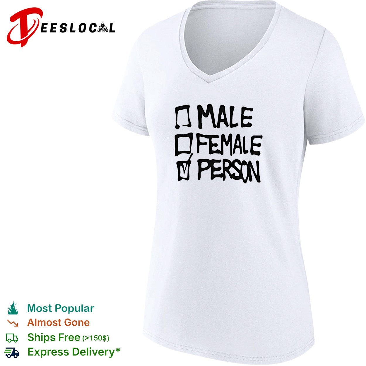 Male female person checklist shirt