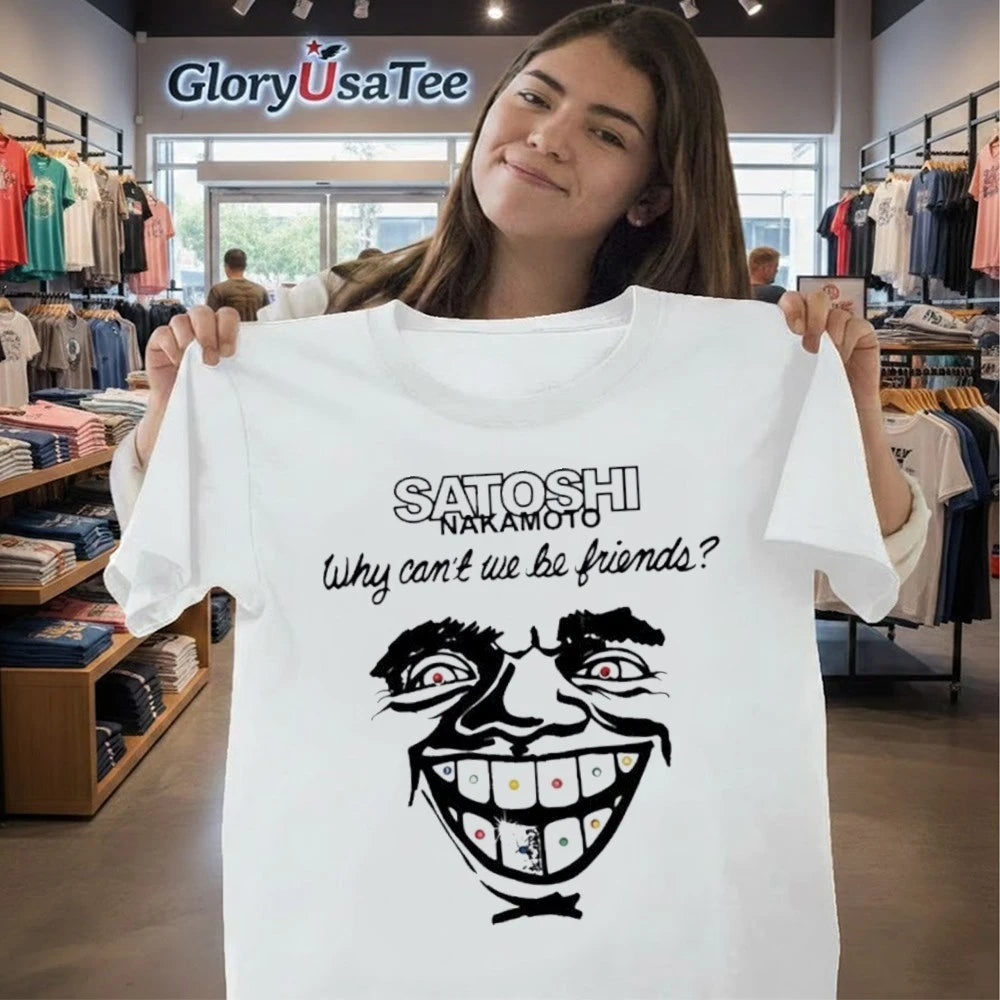 Malik Monk Wearing Satoshi Nakamoto Why Can’t We Be Friends Shirt