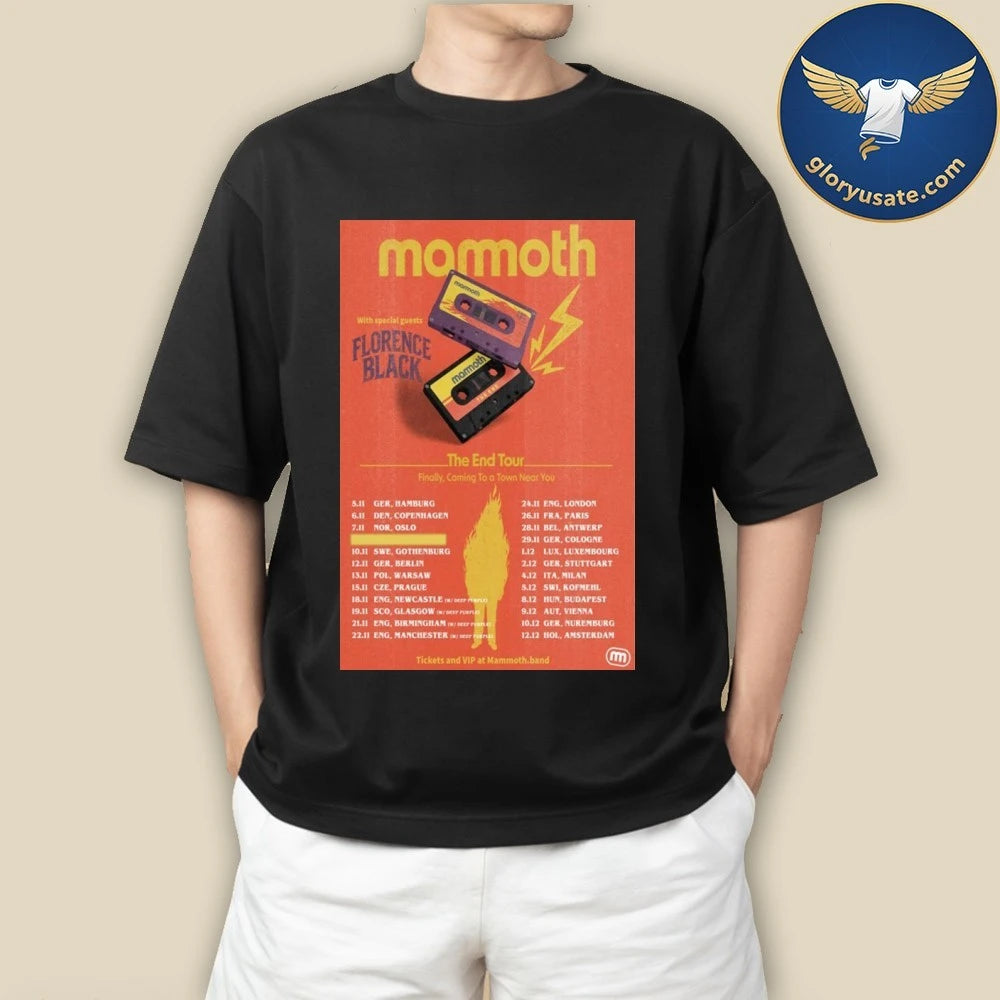 Mammoth The End Tour Europe 2026 Poster Shirt