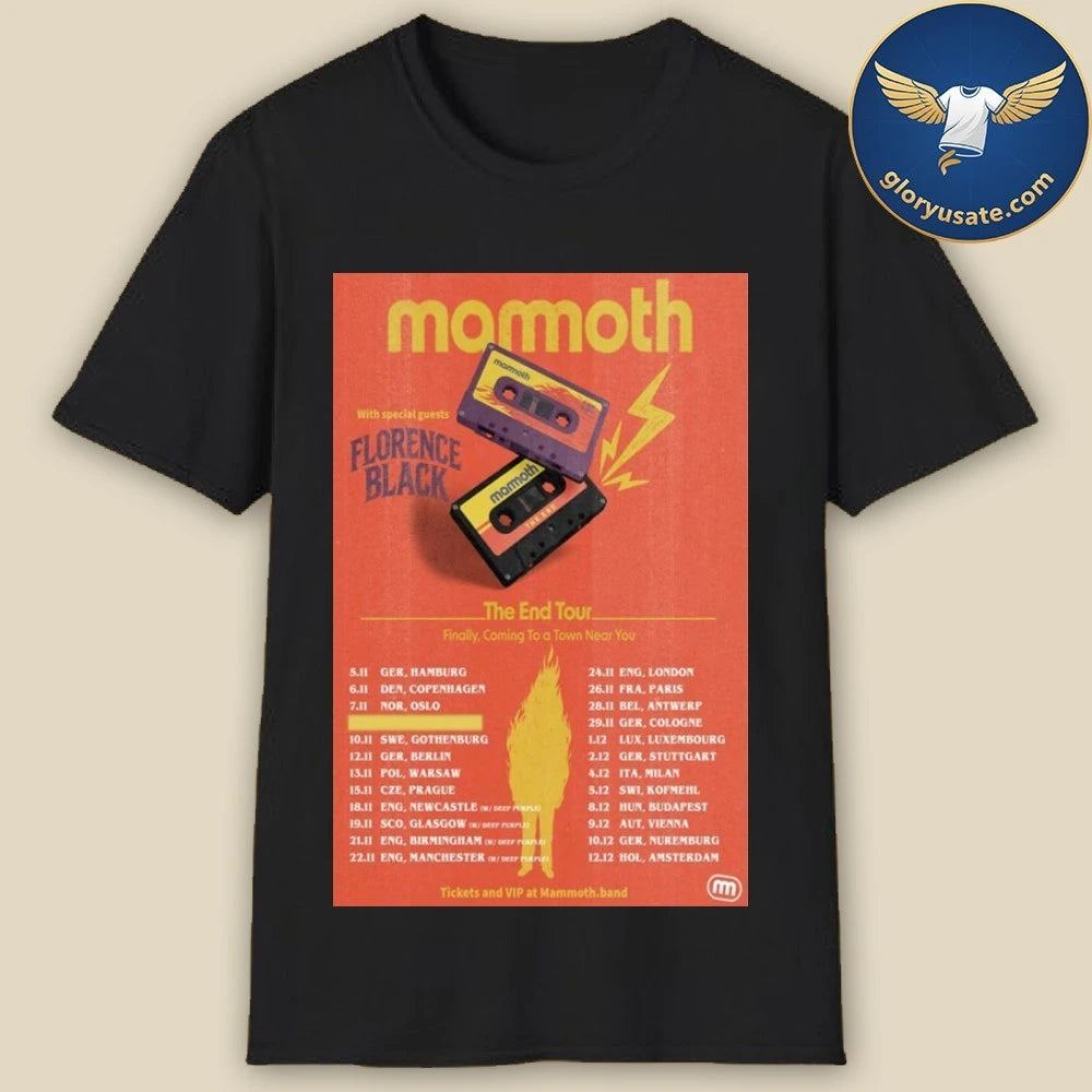 Mammoth The End Tour Europe 2026 Poster Shirt