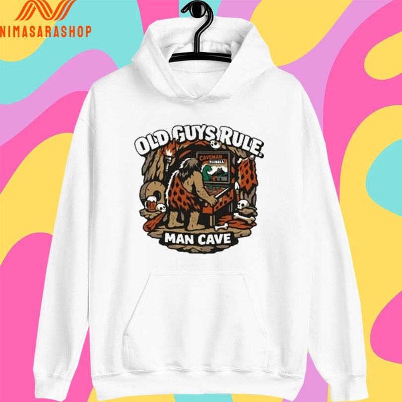 Man Cave Chocolate Old Guys Rule Shed Shirts