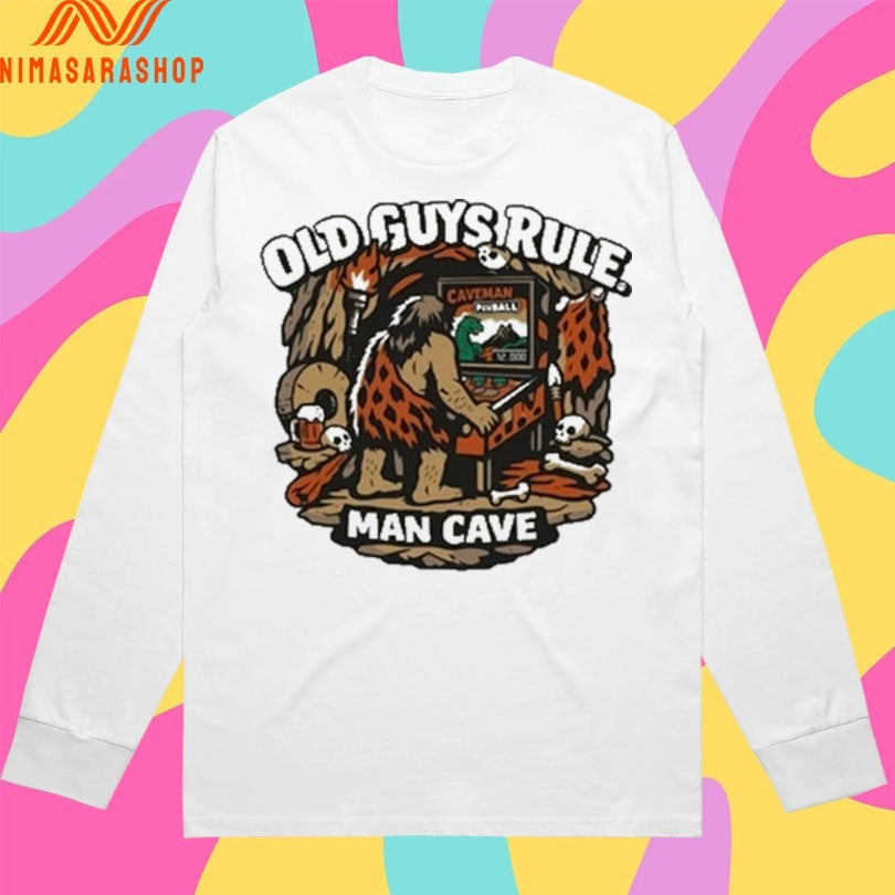 Man Cave Chocolate Old Guys Rule Shed Shirts