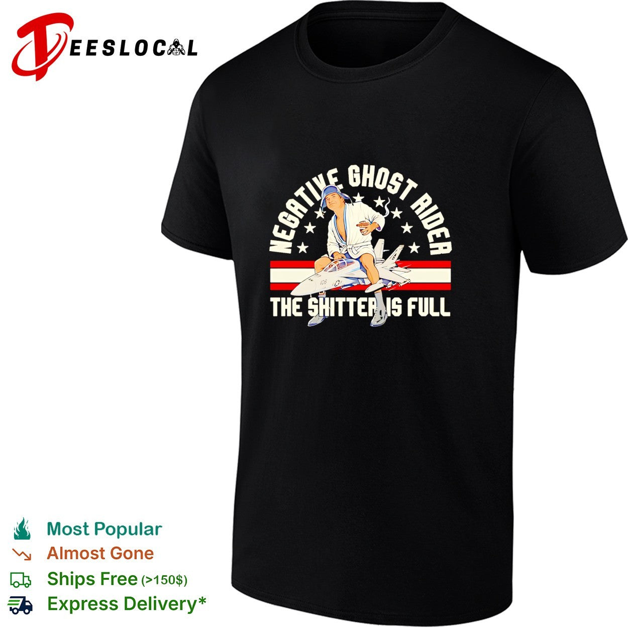 Man negative ghost rider the shitter is full beer and smoking vintage shirt