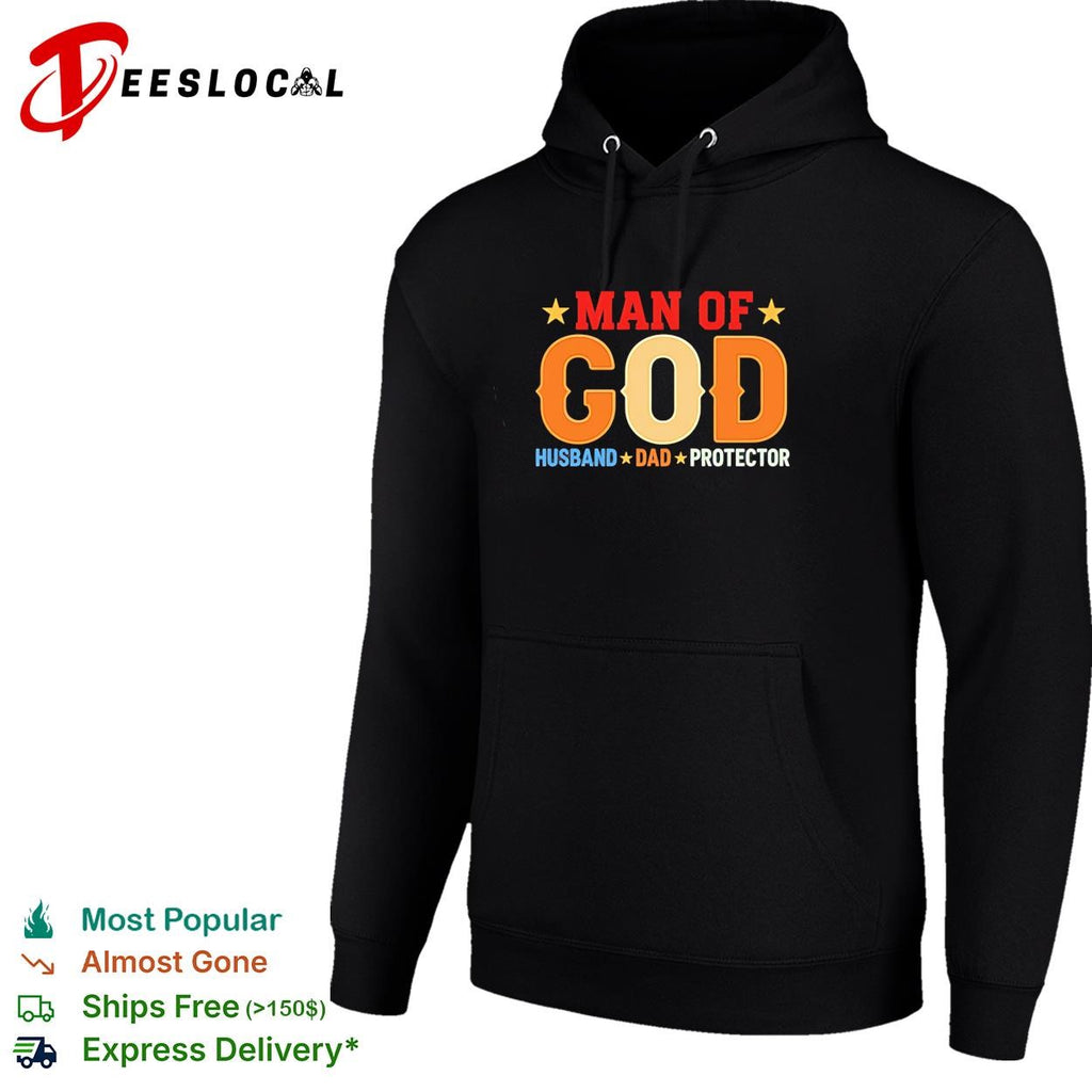 Man of GOD husband dad protector vintage shirt