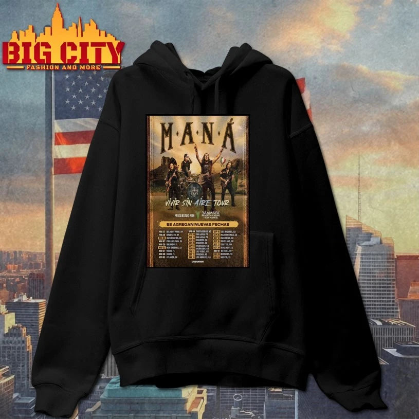 Maná 2026 Vivir Sin Aire Tour Poster shirt