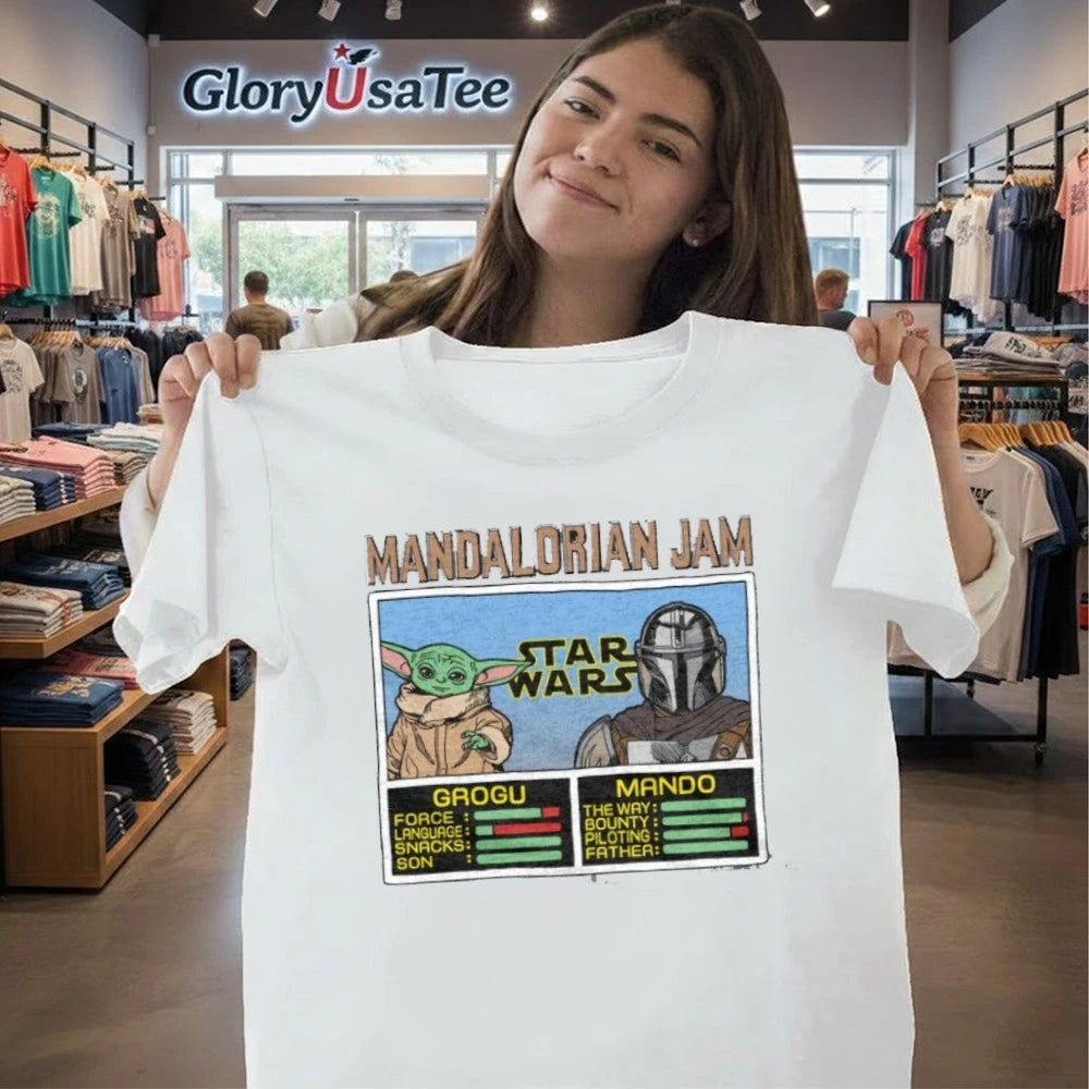 Mandalorian Jam Grogu And Mando Shirt