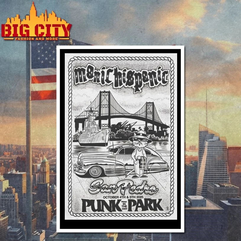 Manic Hispanic Punk In The Park In San Pedro CA October 4-5 2025 Poster shirts