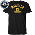 Manny Machado October’s Finest San Diego Baseball Fan Name &amp; Number Graphic T-Shirt