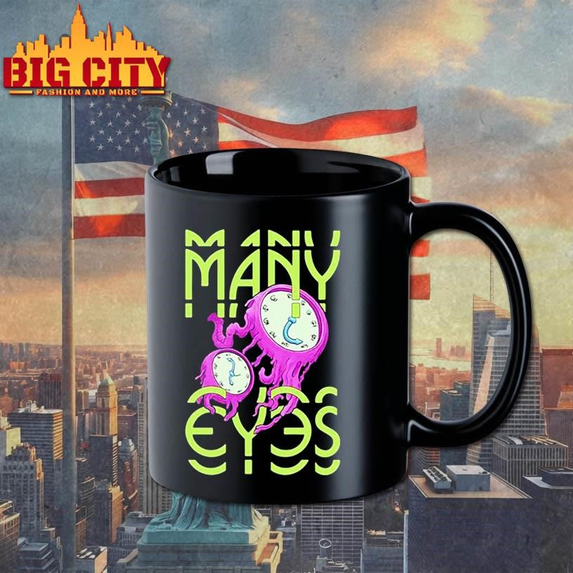 Many Eyes Purple Clocks shirt