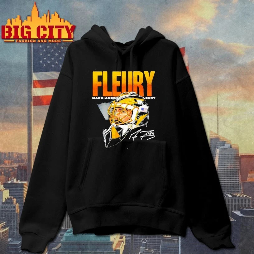 Marc-Andre Fleury Pittsburgh Hockey Mask WHT Shirt