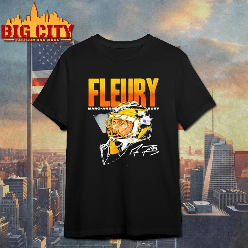 Marc-Andre Fleury Pittsburgh Hockey Mask WHT Shirt