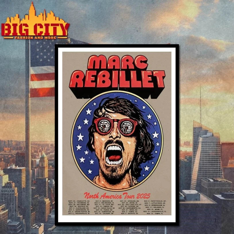 Marc Rebillet North America Tour 2025 Poster Shirts