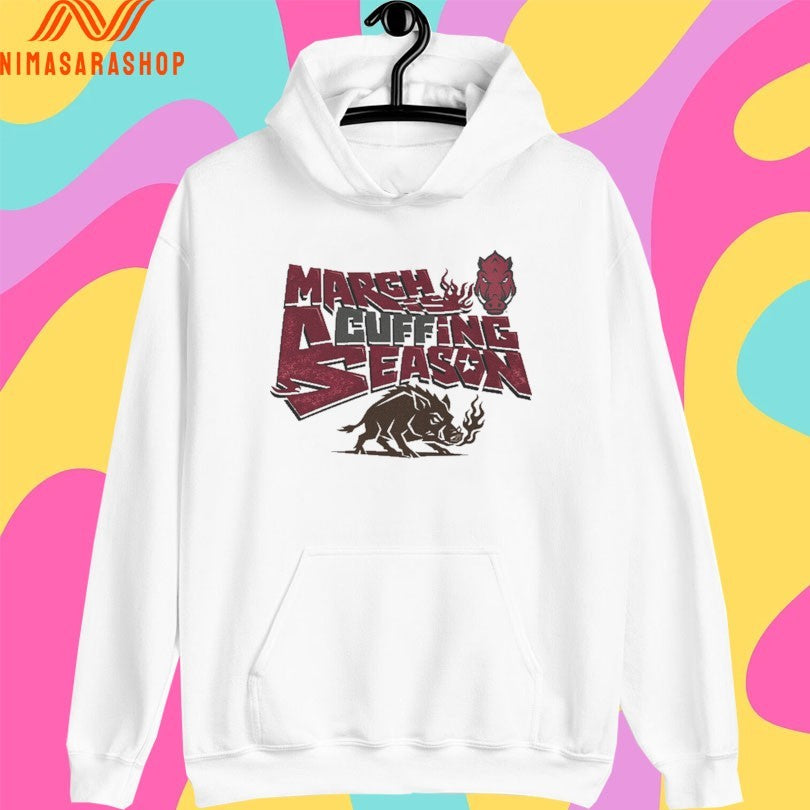 March Is Cuffing Season Arkansas Razorbacks Men’s Basketball 2026 Shirts