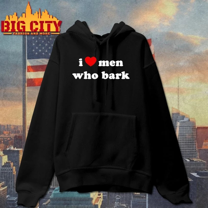 Marci I heart men who bark t-shirt