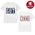 Marcus Jones We All We Got We All We Need Two Sided Shirt