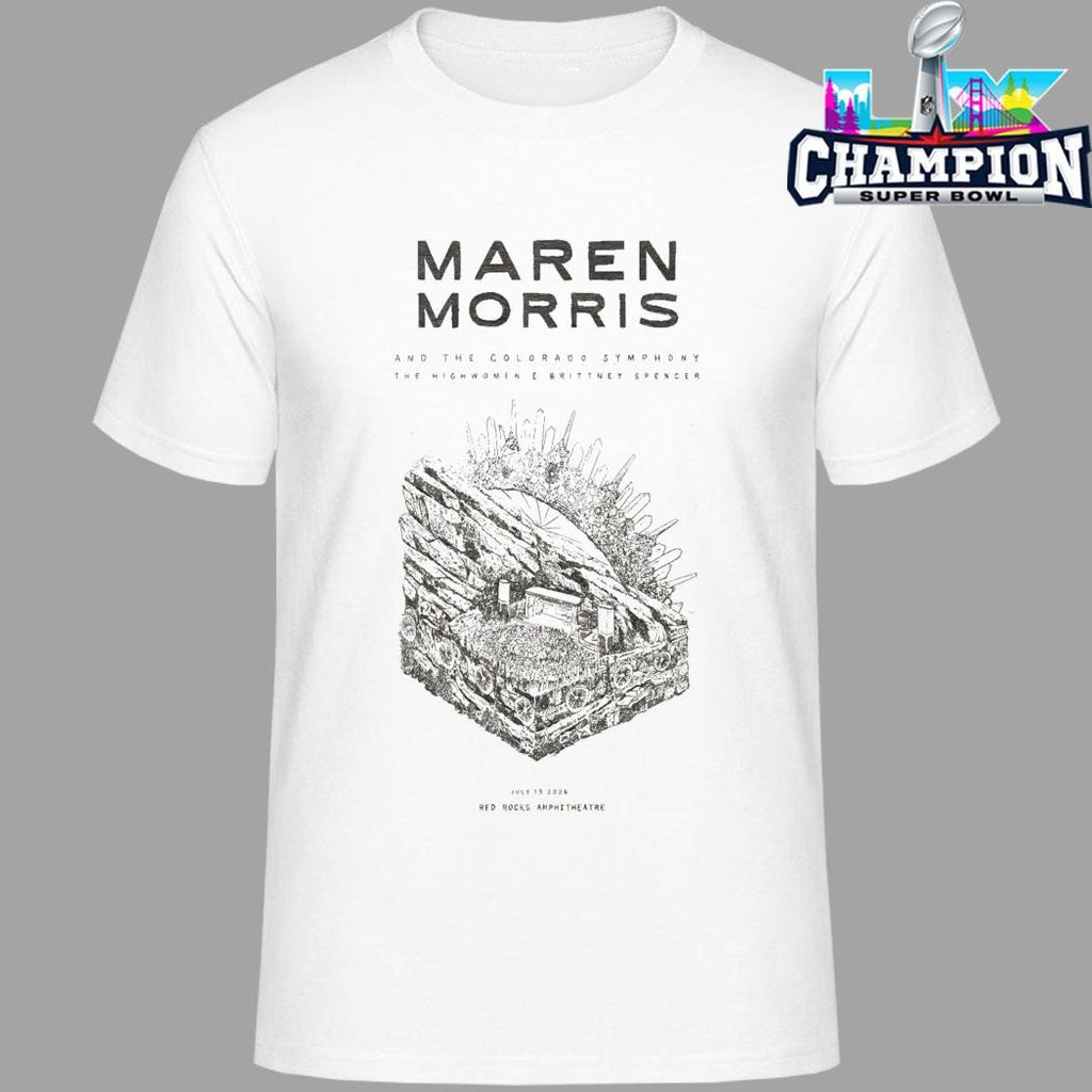 Maren Morris Jul 19 2026 Red Rocks Amphitheatre In Morrison Co Shirt