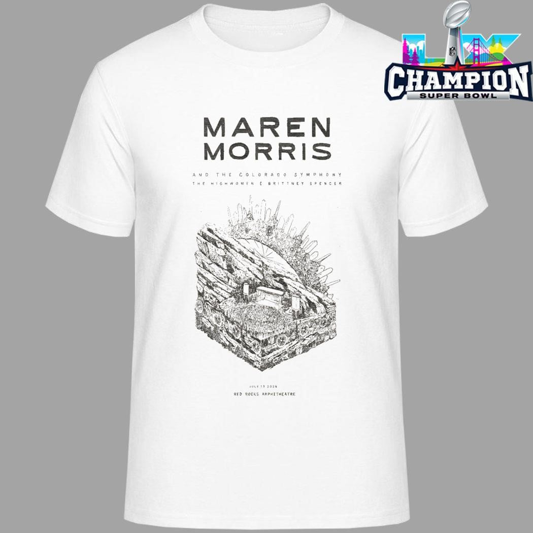 Maren Morris Jul 19 2026 Red Rocks Amphitheatre In Morrison Co Shirt