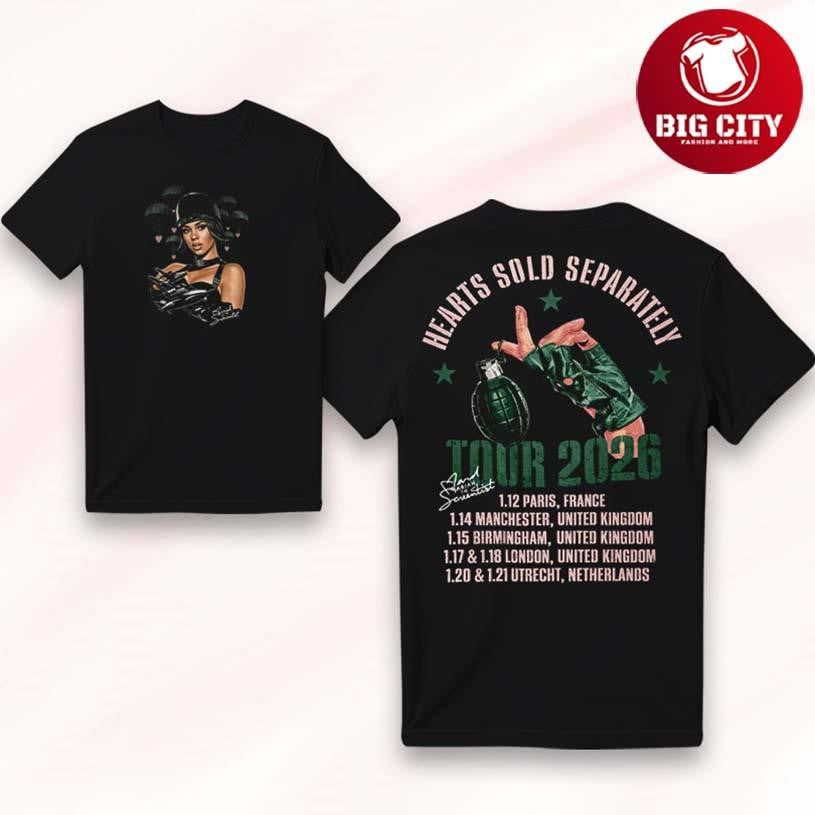 Mariah The Scientist Tour Jan 2026 Limited Two Sided Shirt