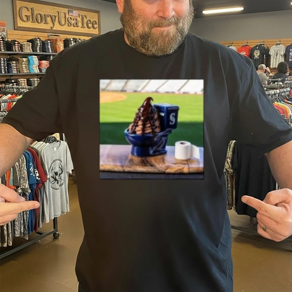 Mariners Big Dumper Sundae Chocolate Ice Cream Toilet Shirt