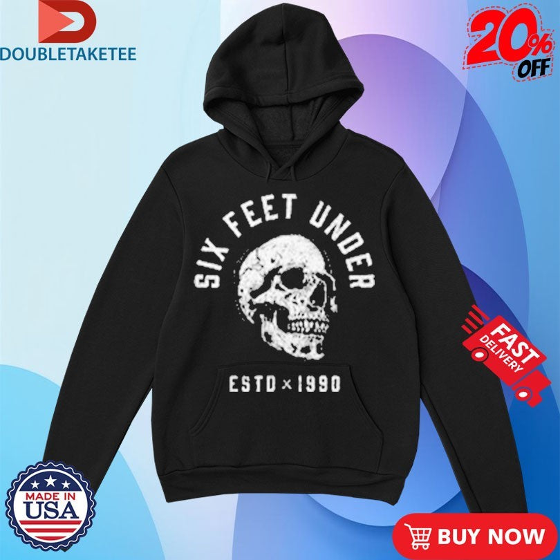 Mark Calaway The Undertaker Six Feet Under Est 1990 Skull T-shirts