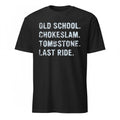 Mark Calaway The Undertaker Wearing Old School Chokeslam Tombstone Last Ride Shirt