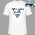 Marked Out Radio Staten Island Blue Shirt