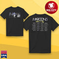 Maroon 5 Love Is Like 2025 Tour Photo Two Sided Shirt
