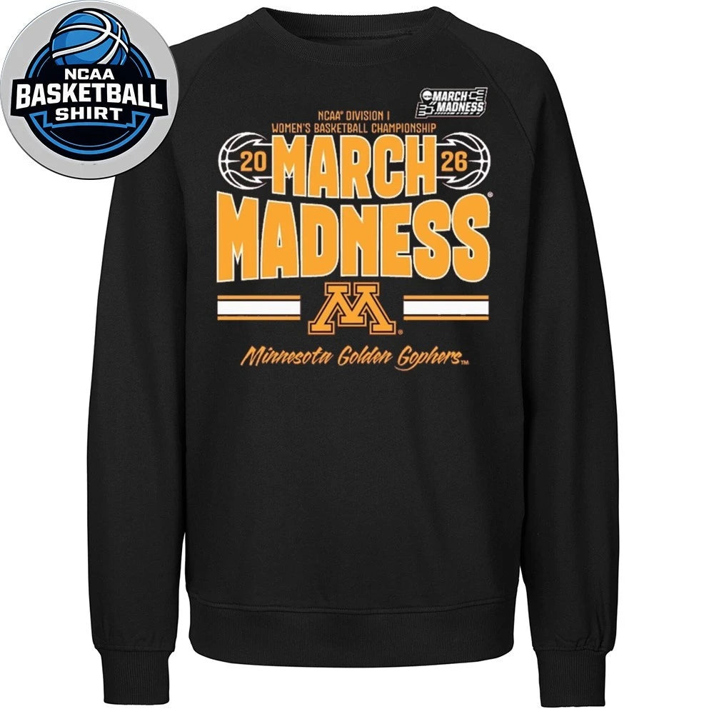 Maroon Minnesota Golden Gophers 2026 NCAA Women’s Basketball Tournament March Madness Logo T-Shirt