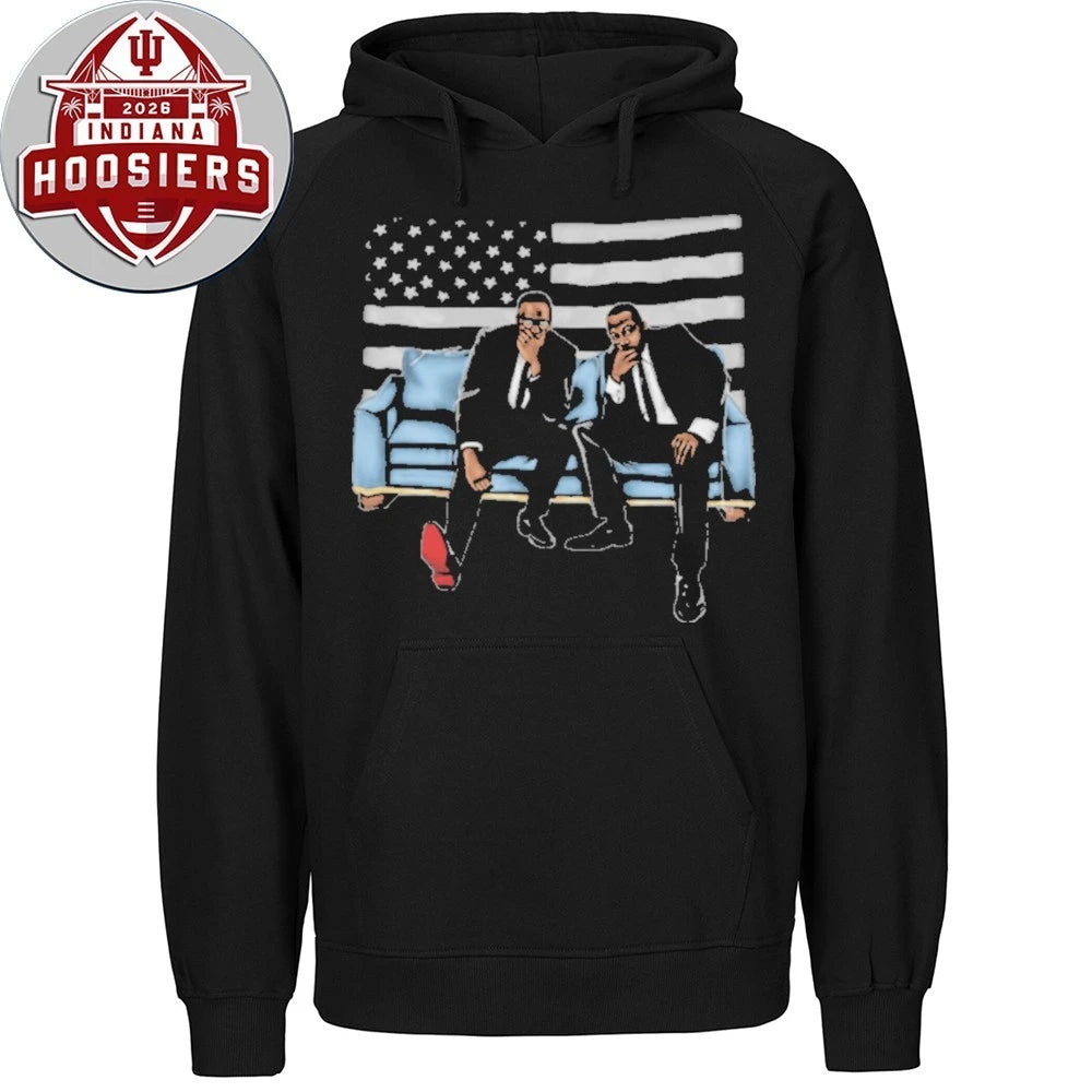 Martin Luther King Malcolm X American Flag Sofa Art Civil Rights Leaders Shirt